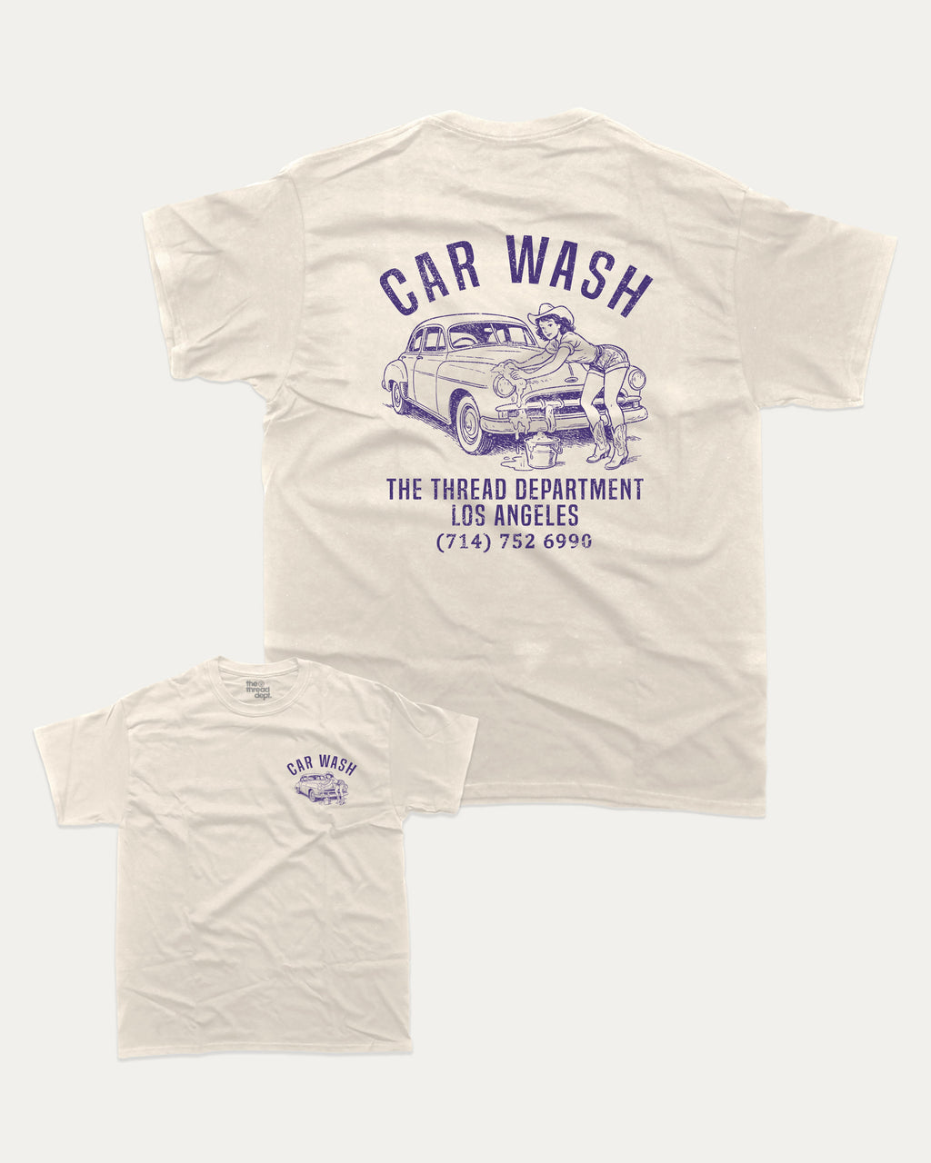 Car Wash graphic tee with bold and humorous print, Retro Inspired Graphic T shirt, Vintage Inspired Graphic T shirt, Y2k Retro Graphic  T shirt. funny and trendy graphic. Perfect for adults and gift-giving. Cream shirt.