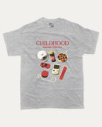 Childhood Nostalgia Collection graphic t-shirt, perfect for adults. Vintage Retro Vibe Graphic Tee, Vintage T shirt, Trendy Retro mood Graphic T shirt, unique gift idea. Grey.