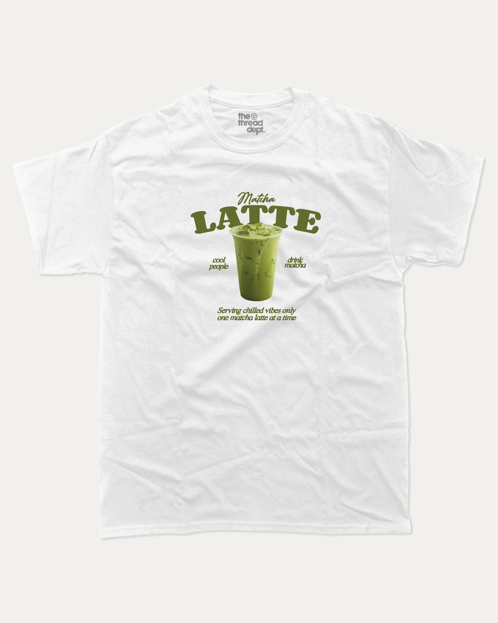 Cool People Drink Matcha graphic t-shirt, Match Graphic T shirt, Retro Inspired Graphic T shirt, Vintage Inspired Tee, A must-have funny tee, trending meme shirt, unique gift idea. White.