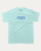 Corinthians graphic tee with bold and humorous print, funny and trendy graphic. Christian Verse Graphic T shirt, Holy Verse Graphic T shirt,  Perfect for adults and gift-giving. Celadon shirt.