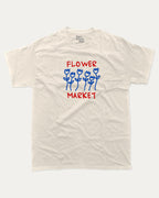 Flower Market graphic tee with bold and humorous print, funny and trendy  graphic. T shirt for plant lover, Flower Graphic T shirt,  Perfect for adults and gift-giving. Cream shirt.