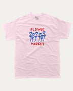 Flower Market graphic tee with bold and humorous print, funny and trendy  graphic. T shirt for plant lover, Flower Graphic T shirt,  Perfect for adults and gift-giving. Pink shirt.