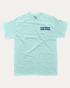 It All Starts With A Nap graphic tee with bold and humorous print, funny and trendy graphic. Retro Inspired Graphic T shirt, Perfect Gift for Nap Lover,  Perfect for adults and gift-giving. Celadon shirt.
