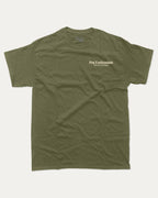 Pot Enthusiast graphic tee with bold and humorous print, funny and trendy graphic. Perfect T shirt for Plant Lovers, Plant Graphic T shirt, Retro Plants Graphic T shirt, Vintage Inspired Graphic T shirt, Vintage Plants Tee,  Perfect for adults and gift-giving. Military Green shirt.