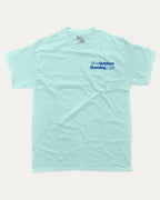 Slow Outdoor Running Club graphic t-shirt, Runners Graphic T shirt, Sporty Graphic T shirt,  A must-have funny tee, trending meme shirt, unique gift idea. Celadon.