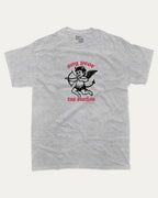 soy peor tus suenos graphic tee with bold and humorous print, Retro Inspired Graphic T shirt, Vintage Inspired Graphic T shirt, Y2k Retro Graphic  T shirt. funny and trendy graphic. Perfect for adults and gift-giving. Heather Grey shirt.