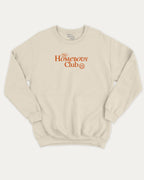 The Homebody Club graphic sweatshirt with bold and humorous print, warm and cozy graphic for everyday wear. Perfect for adults and gift-giving. Natural pullover.