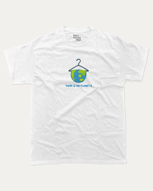 There Is No Planet B graphic t-shirt, Vintage Inspired Graphic T shirt, Retro Graphic T shirt, Y2K Style Graphic T shirt, A must-have funny tee, trending meme shirt, unique gift idea. White.