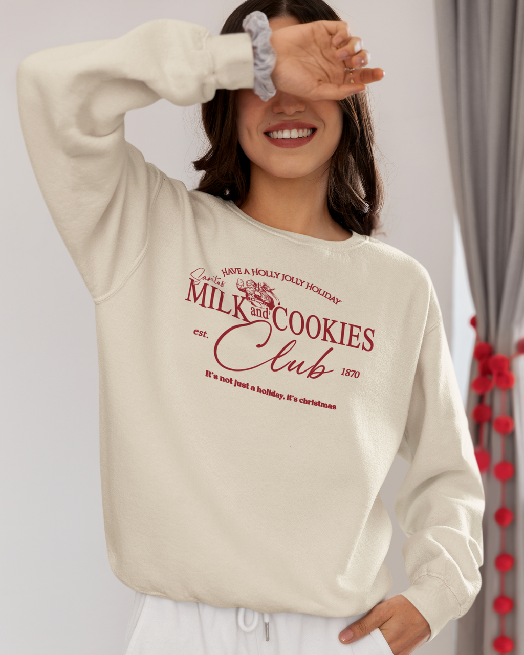 Santa's Milk and cookies - Graphic Sweatshirt