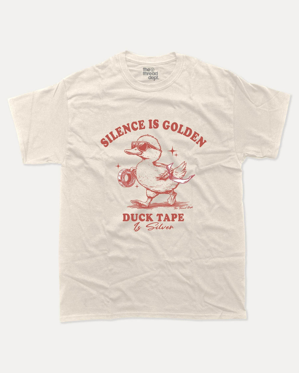 Silence Is Golden Duct Tape Is Silver - Graphic Tee - TheThreadDept
