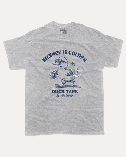 Silence Is Golden Duct Tape Is Silver - Graphic Tee - TheThreadDept