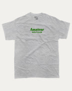 Amateur Golf Club graphic tee with bold and humorous print, Golf Graphic T shirt, Perfect Gift for Golf Lover,  funny and trendy graphic. Perfect for adults and gift-giving. Heather Grey shirt.