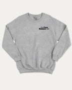 Fast Pace Runners Club graphic sweatshirt with bold and humorous print, Perfect Gift for Runners, Running Crew Graphic T shirt,  warm and cozy graphic for everyday wear. Perfect for adults and gift-giving. Heather Grey pullover.