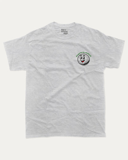 Holy Moley graphic t-shirt, perfect for adults. A must-have funny tee, Golf Graphic Tee, Humorous Golf Tee shirt, Trendy Golf Tee shirt, unique gift idea. Ash Grey .