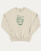 Pickleball Mascot graphic sweatshirt with bold and humorous print, Sports Graphic T shirt, Atheletic Graphic T shirt, warm and cozy graphic for everyday wear. Perfect for adults and gift-giving. Natural pullover.