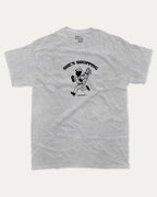 She's Shopping graphic tee with bold and humorous print, Golf Graphic T shirt, Perfect Gift for Golf Lover,  funny and trendy graphic. Perfect for adults and gift-giving. Heather Grey shirt.