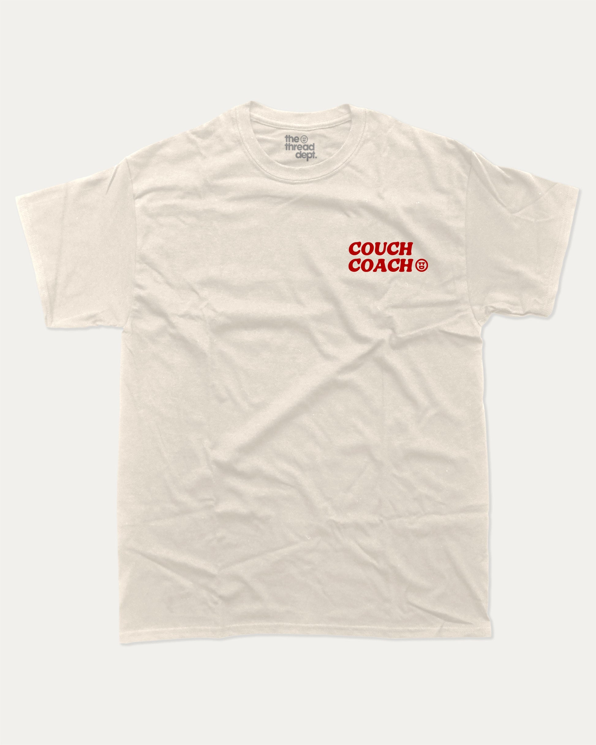 Sorry Closed Will Return After The Game graphic t-shirt, perfect for adults. Bold sports tee, athletic style, funny sports shirt. Cream.