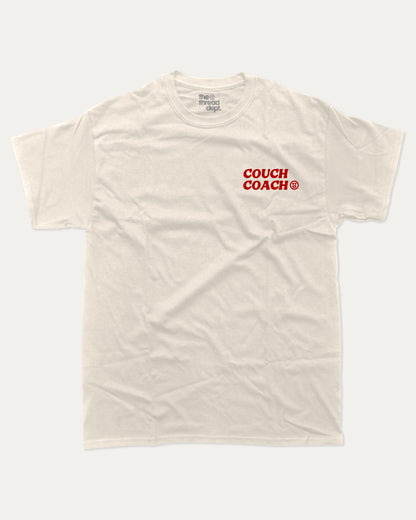Sorry Closed Will Return After The Game graphic t-shirt, perfect for adults. Bold sports tee, athletic style, funny sports shirt. Cream.