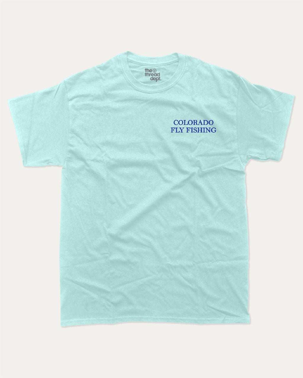 Colorado Fly Fishing graphic t-shirt, Colorado Graphic T shirt, State T shirt, Akansas River Graphic T shirt, A must-have funny tee, trending meme shirt, unique gift idea. Celadon.