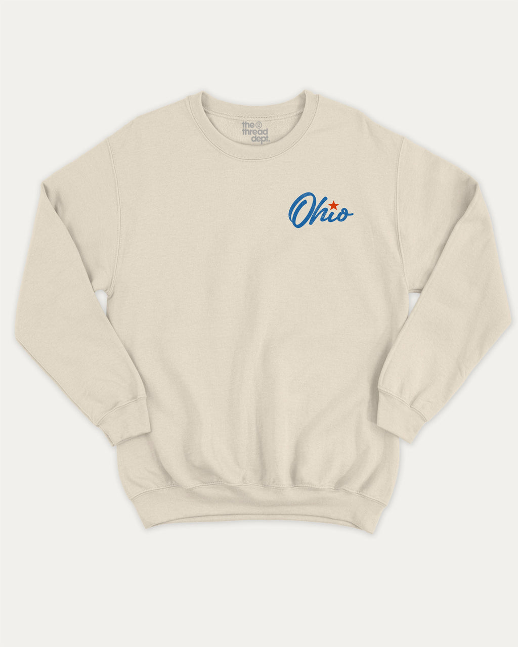 Good Days In Ohio graphic sweatshirt with bold and humorous print, warm and cozy graphic for everyday wear. Perfect for adults and gift-giving. Natural pullover.