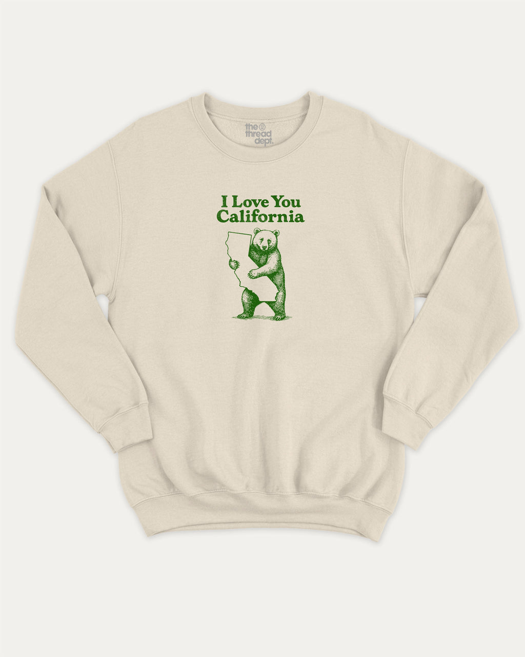 I love you California graphic sweatshirt with bold and humorous print, warm and cozy graphic for everyday wear. State Graphic T shirt, California Graphic T shirt, perfect gift for california lover,  Perfect for adults and gift-giving. Natural pullover.