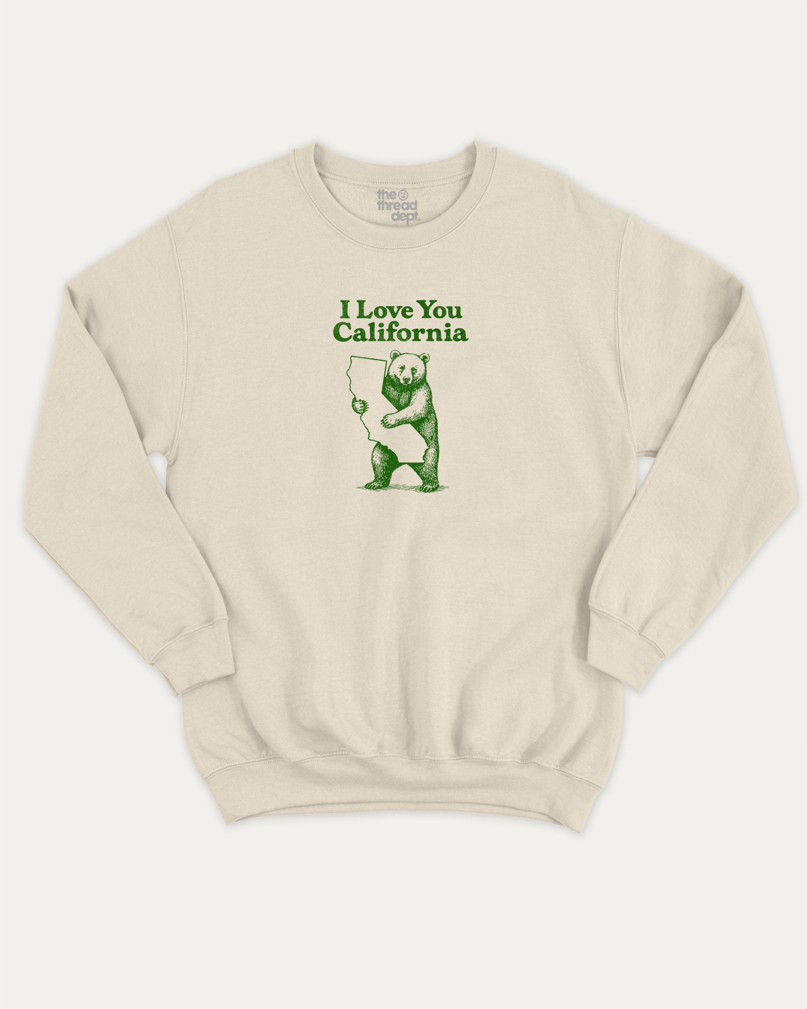 I love you California graphic sweatshirt with bold and humorous print, warm and cozy graphic for everyday wear. State Graphic T shirt, California Graphic T shirt, perfect gift for california lover,  Perfect for adults and gift-giving. Natural pullover.