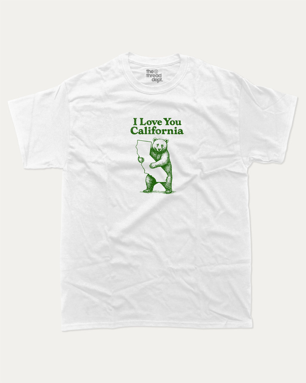 I love you California graphic tee with bold and humorous print, funny and trendy graphic. State Graphic T shirt, California Graphic T shirt, perfect gift for california lover,  Perfect for adults and gift-giving. White shirt.