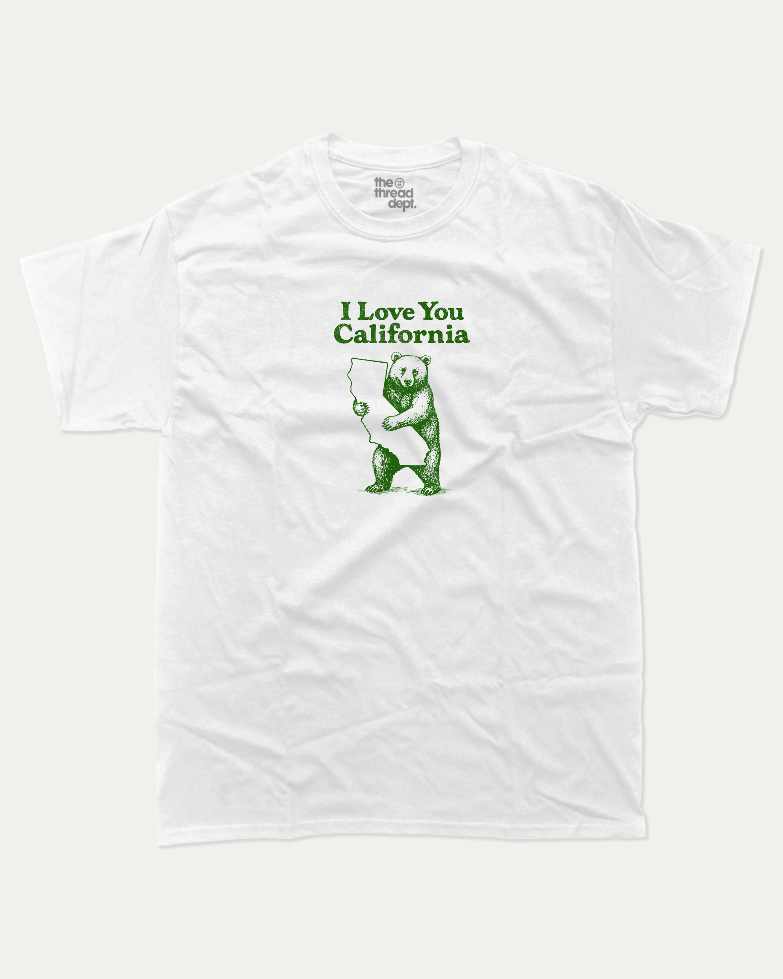 I love you California graphic tee with bold and humorous print, funny and trendy graphic. State Graphic T shirt, California Graphic T shirt, perfect gift for california lover,  Perfect for adults and gift-giving. White shirt.