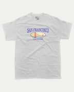 San Francisco graphic t-shirt, State Graphic T shirt, Retro San Francisco Graphic T shirt, Golden Gate Bridge T shirt, California City Graphic T shirt, A must-have funny tee, trending meme shirt, unique gift idea. Ash Grey .