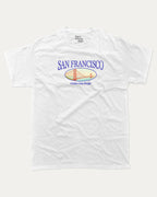 San Francisco graphic t-shirt, State Graphic T shirt, Retro San Francisco Graphic T shirt, Golden Gate Bridge T shirt, California City Graphic T shirt, A must-have funny tee, trending meme shirt, unique gift idea. White.