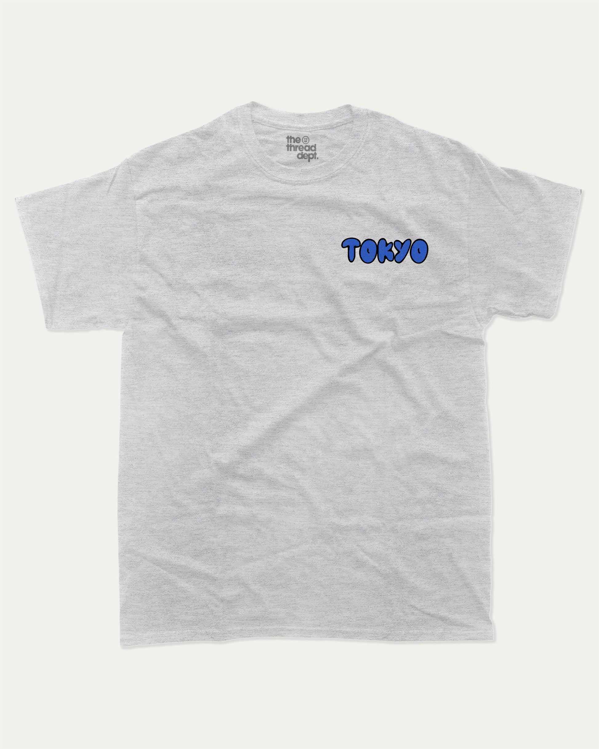 Tokyo graphic t-shirt, perfect for adults. A must-have funny tee, trending meme shirt, unique gift idea. Ash Grey .