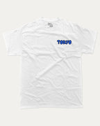 Tokyo graphic tee with bold and humorous print, funny and trendy graphic. Japan T shirt, Tokyo City T shirt, Perfect for adults and gift-giving. White shirt.