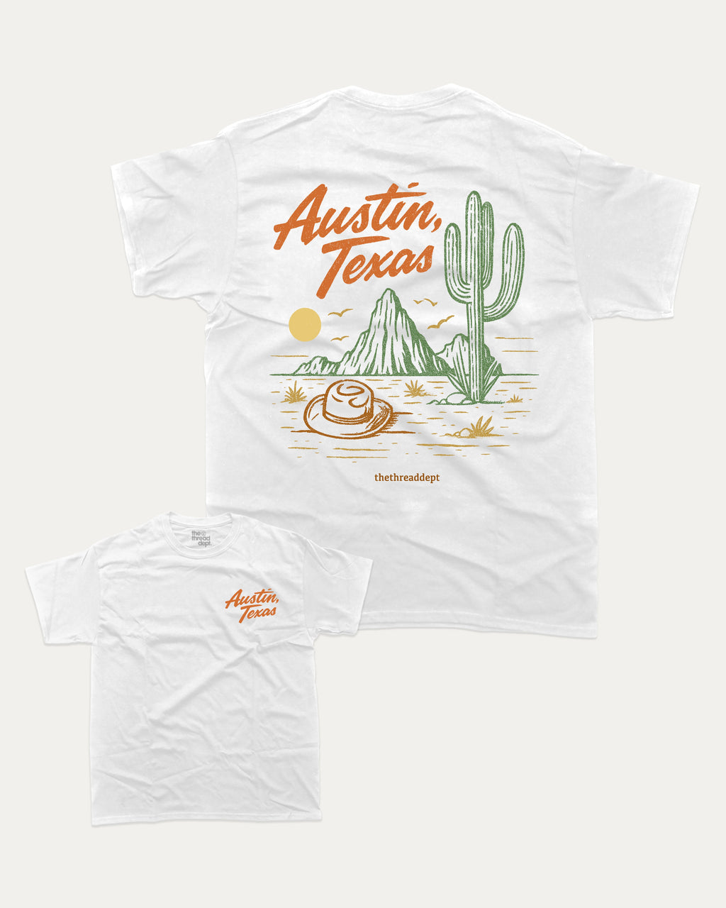 Vintage Austin Texas graphic tee with bold and humorous print, State Graphic T shirt, Austin Grapic T shirt, United States Graphic T shirt, funny and trendy graphic. Perfect for adults and gift-giving. White shirt.