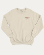 Vintage Las Vegas Ride graphic pullover with retro las vagas state print, funny and vintage graphic for everyday wear. Perfect funny gifts for friends. Natural pullover.