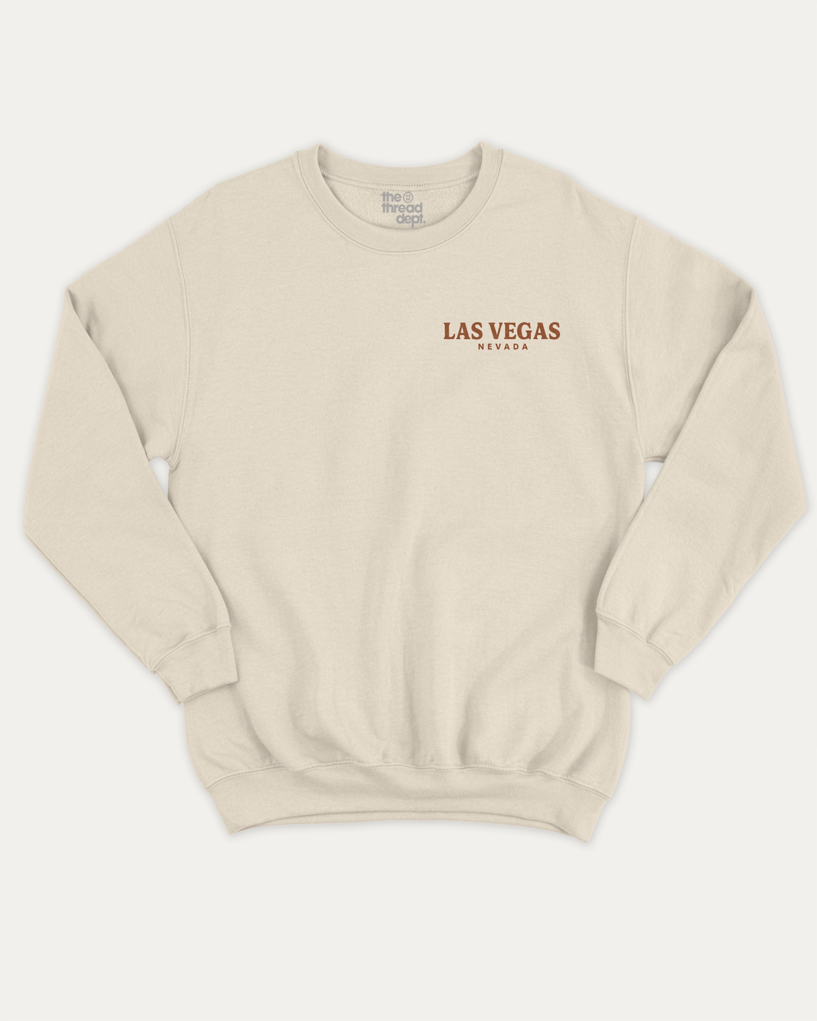 Vintage Las Vegas Ride graphic pullover with retro las vagas state print, funny and vintage graphic for everyday wear. Perfect funny gifts for friends. Natural pullover.