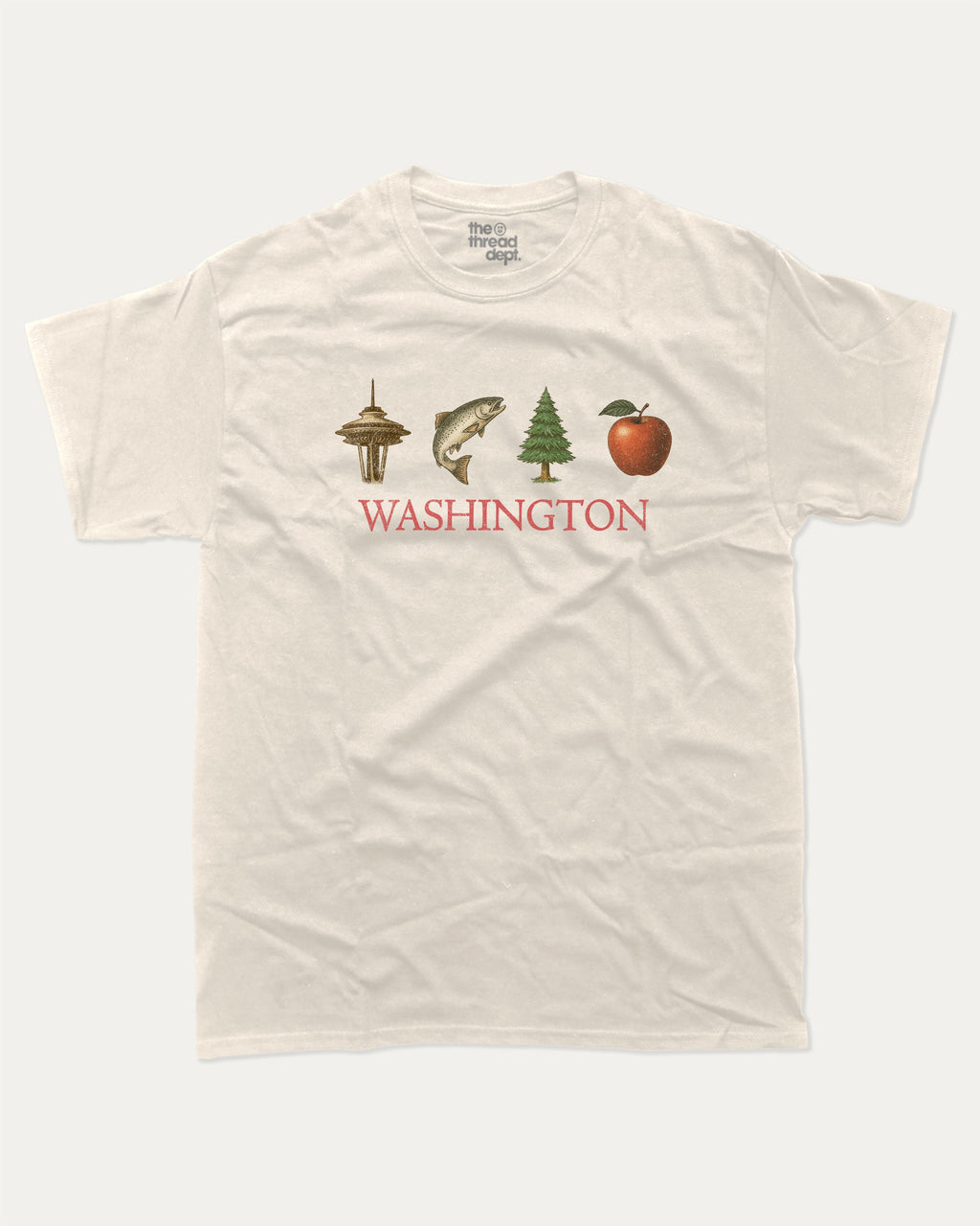 Vintage Washington graphic t-shirt, Vintage Inspired Graphic T shirt, Retro Graphic Tee, Retro Vintage Graphic T shirt,. A must-have funny tee, trending meme shirt, unique gift idea. Cream.