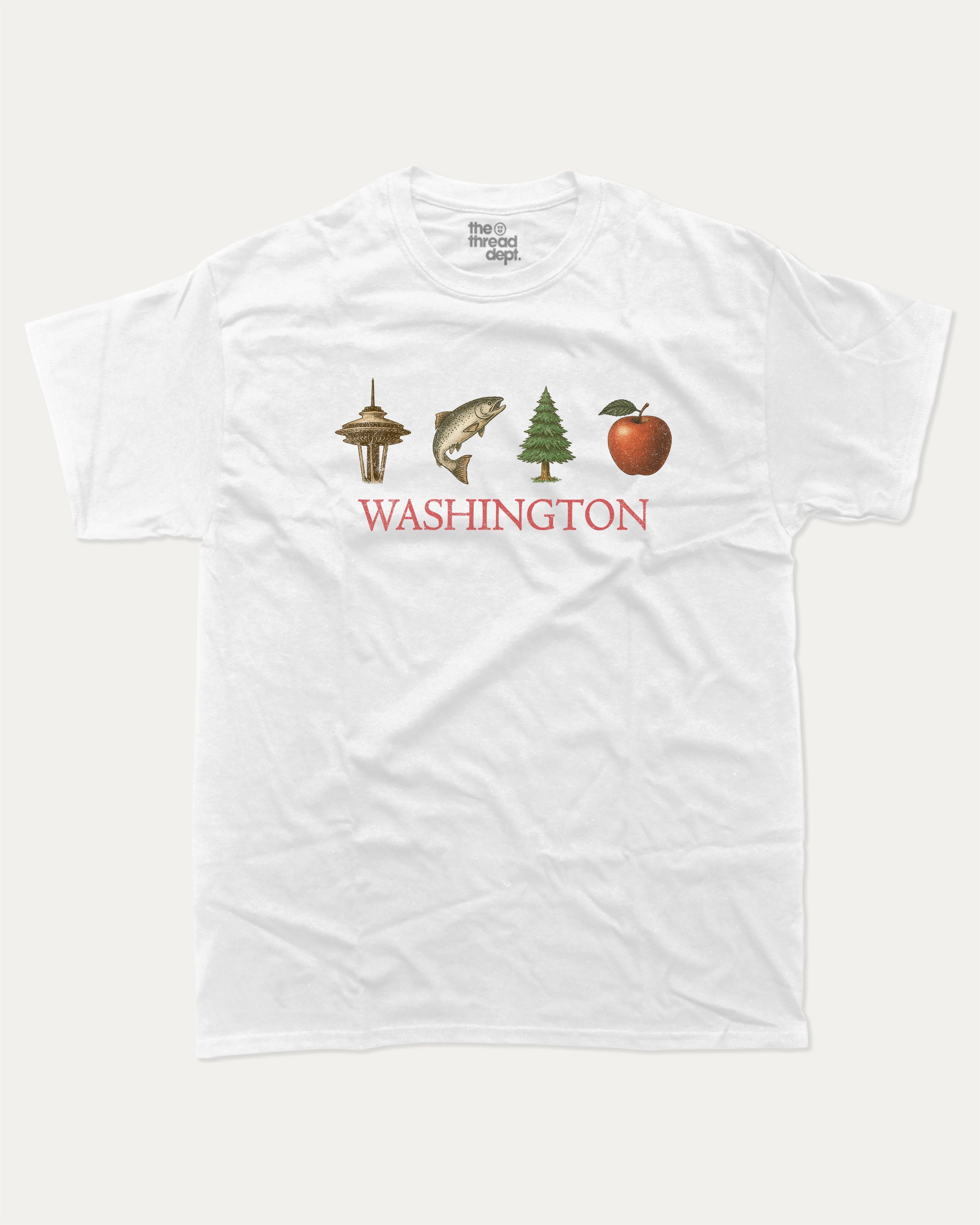 Vintage Washington graphic t-shirt, Vintage Inspired Graphic T shirt, Retro Graphic Tee, Retro Vintage Graphic T shirt,. A must-have funny tee, trending meme shirt, unique gift idea. White.