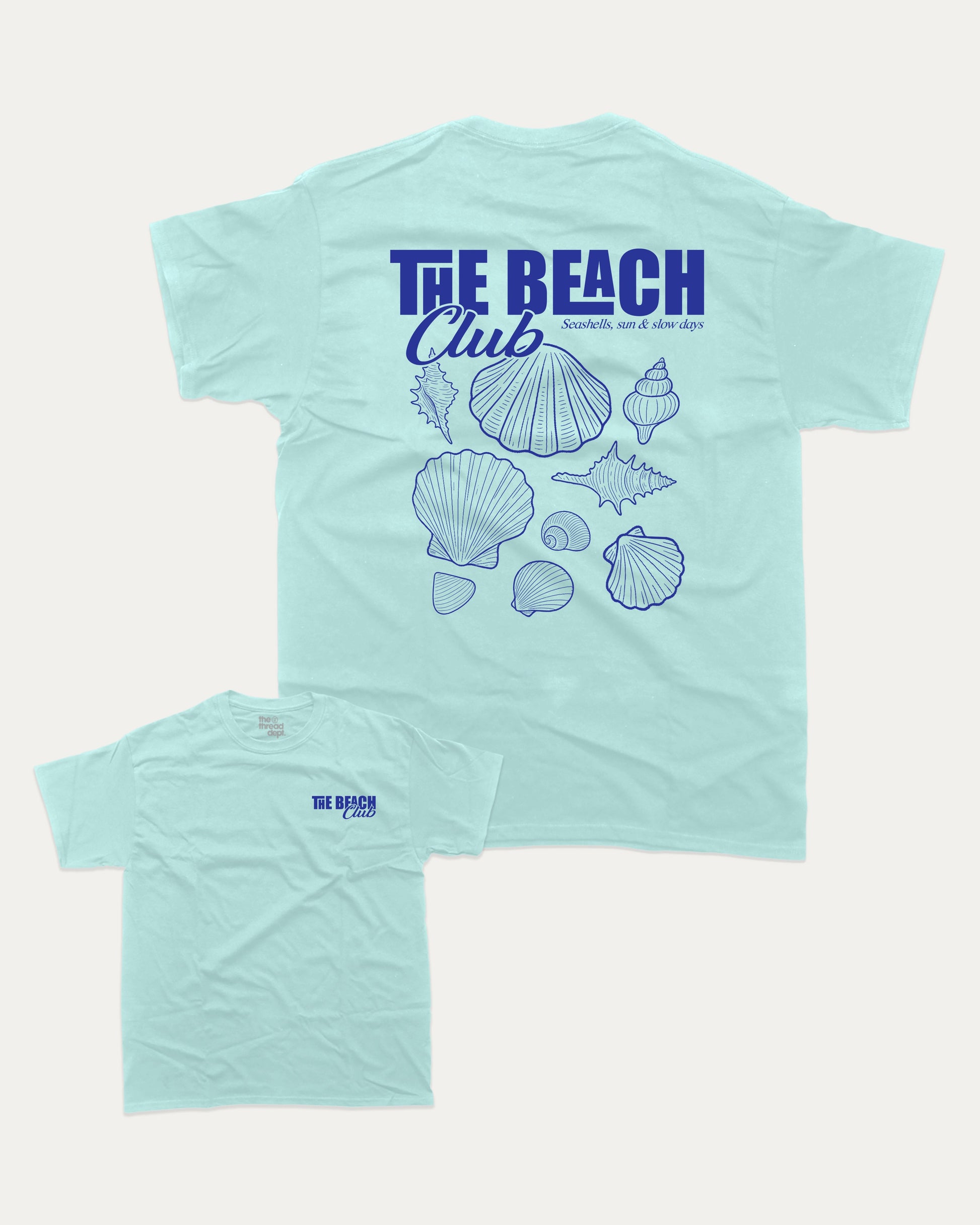 The Beach Club graphic crop tee, Retro Inspired Graphic T shirt, Vintage Inspired Graphic Tee, Retro Vintage Graphic T shirt, A must-have funny tee, trending meme shirt, unique gift idea. Celadon.