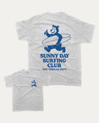 Sunny Day Surfing Club - Graphic Tee - TheThreadDept Graphic Tee Surfing Graphic T Shirt Vintage Retro T shirt Ash Grey back