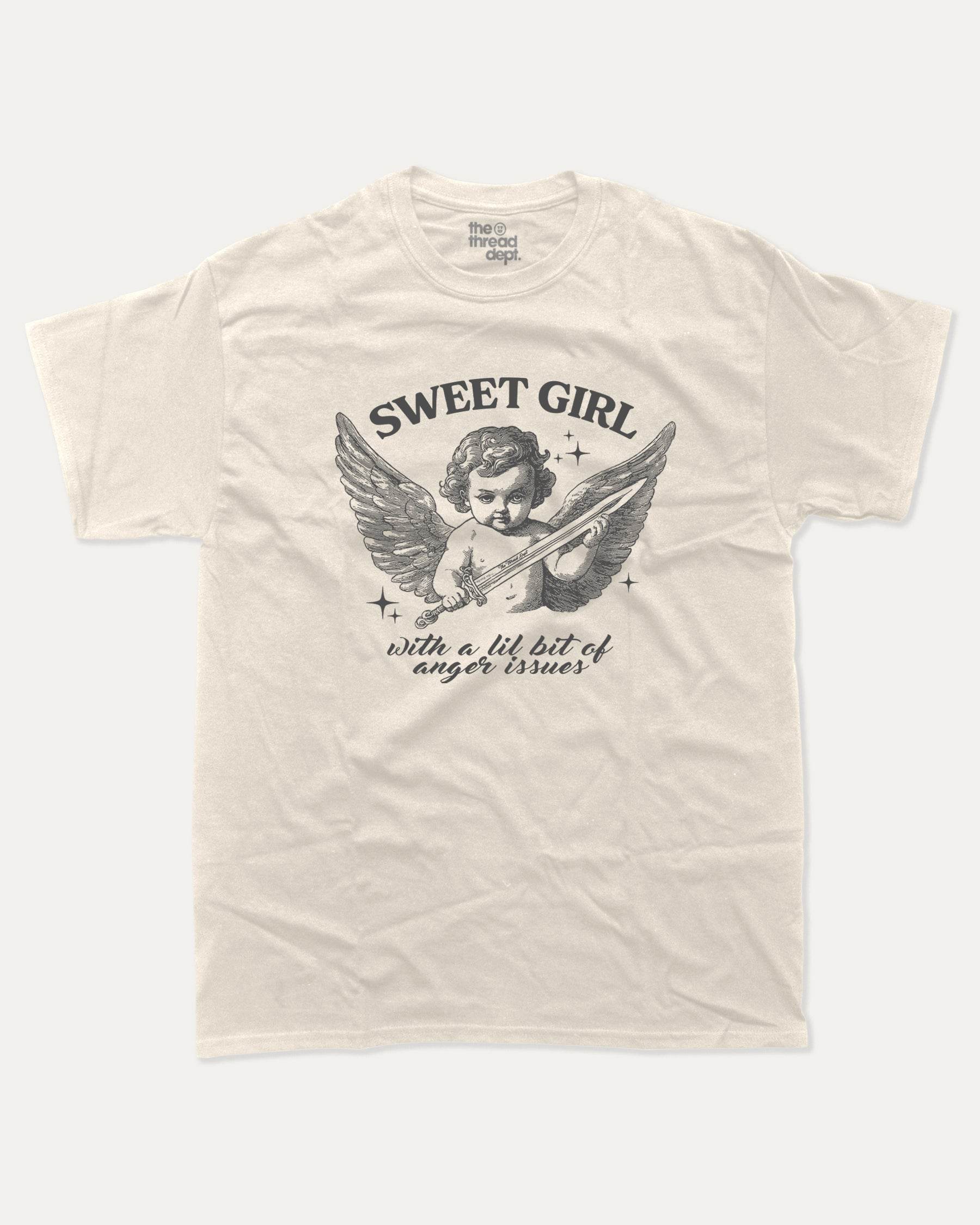 Sweet Girl With A Little Bit Of Anger Issues - Graphic Tee - TheThreadDept