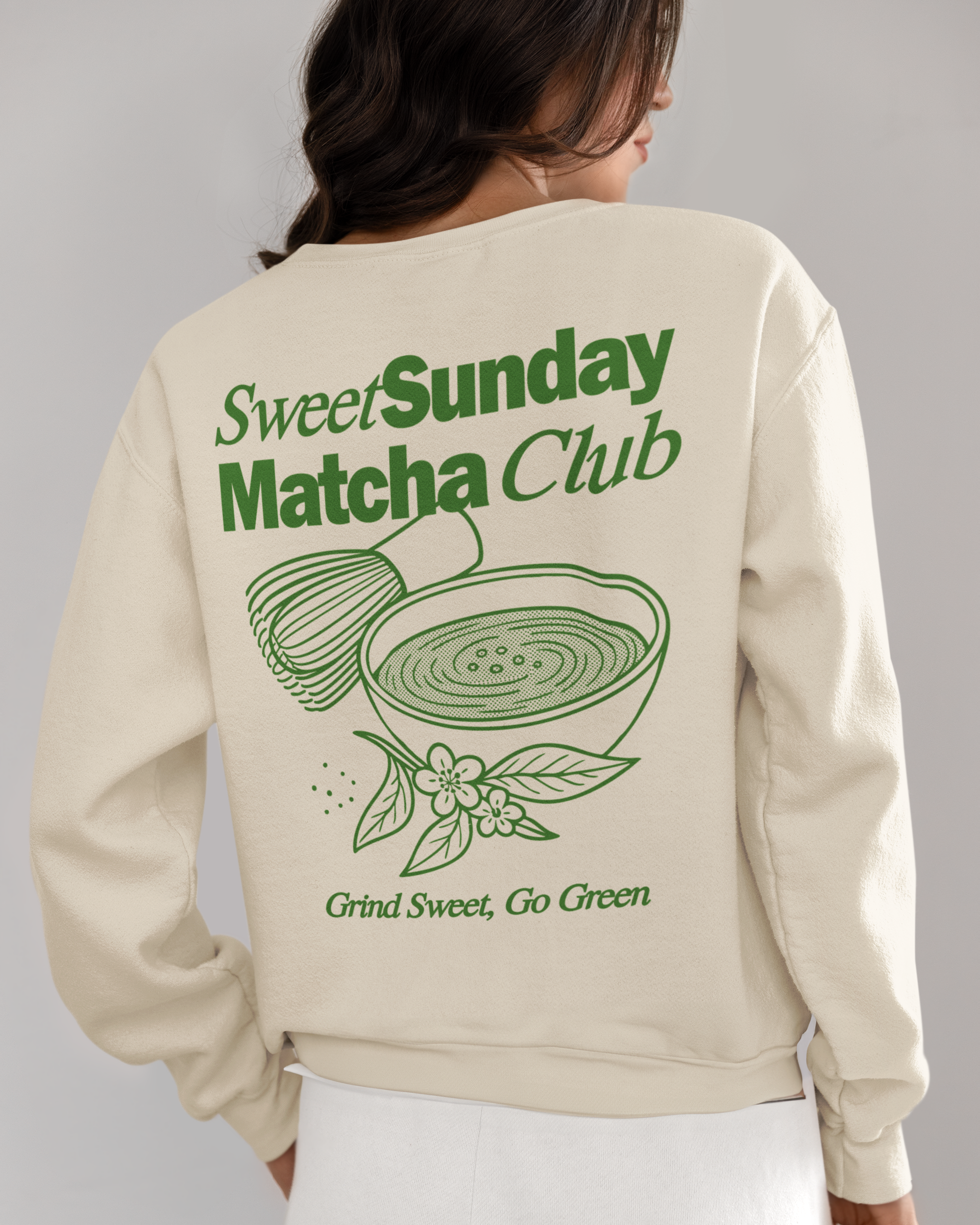 Sweet Sunday Matcha Club - Graphic Sweatshirt