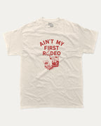 This Ain't My First Rodeo Graphic Tee The Thread Dept Aesthetic bold graphic Shirt Retro 90s Vintage Graphic Tee Cream