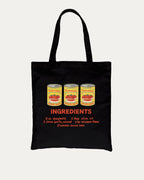 The Thread Dept Canvas Bag Grocery Canvas Bag Vintage Retro Canvas Bag Black