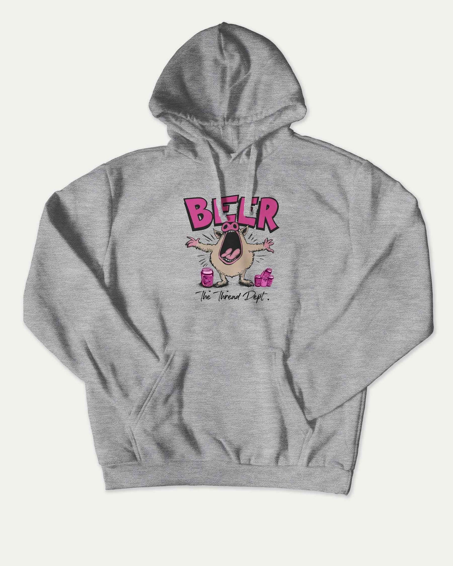 Yelling Pig - Graphic Hoodie - TheThreadDept